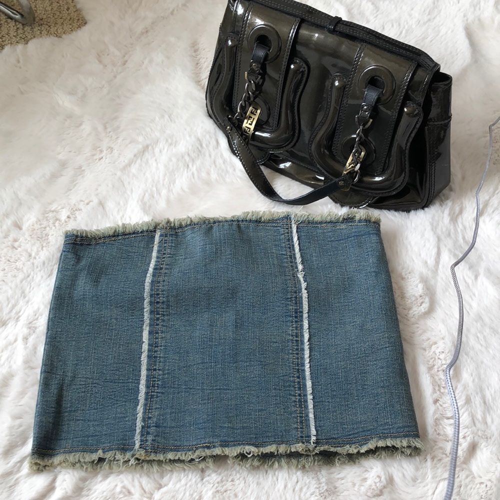 NWT CIDER DENIM TUBE TOP